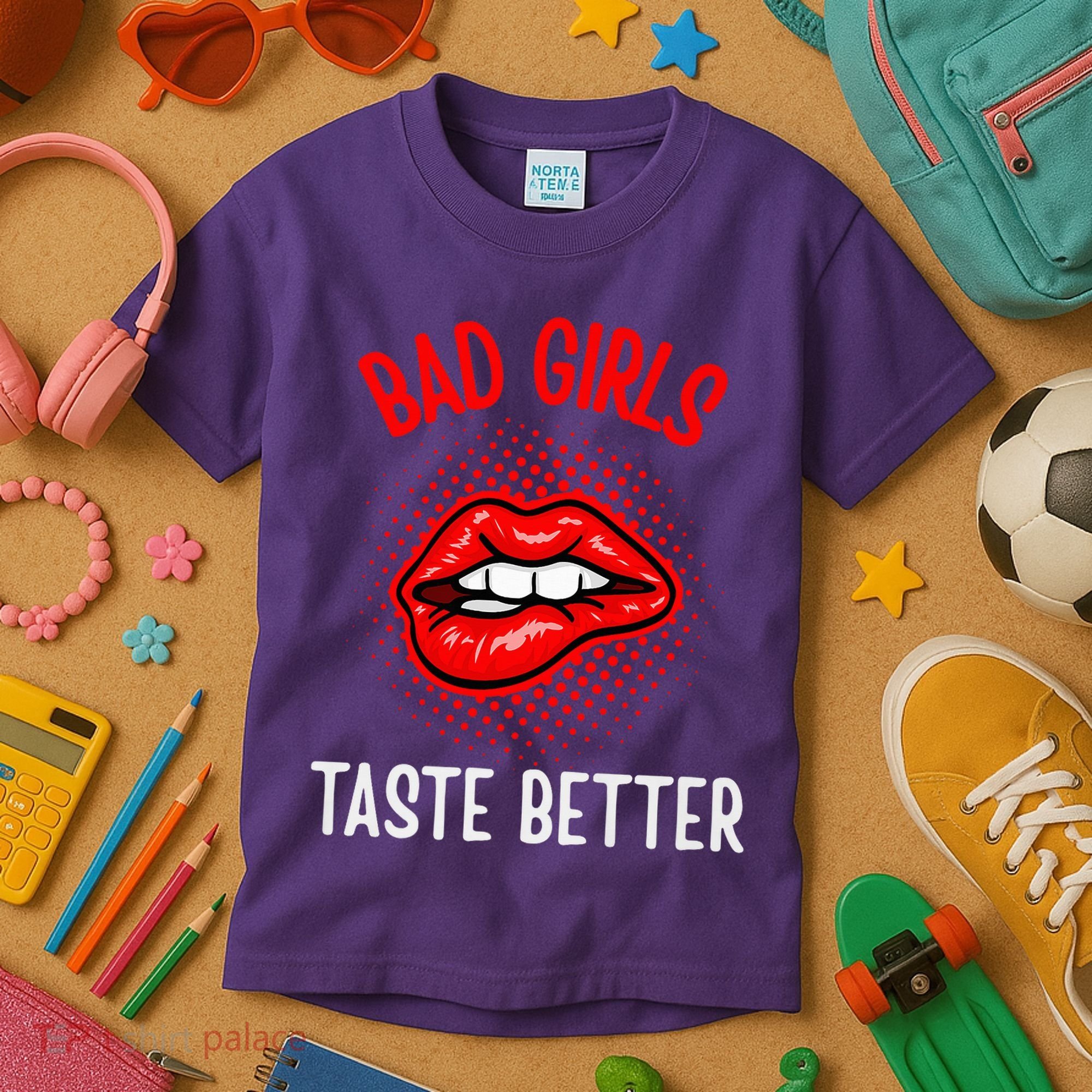 Bad Girl Taste Better Graphic Tattoo Kids T-Shirt