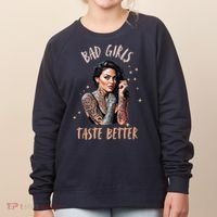 Bad Girl Taste Better Graphic Tattoo Women's Sweatshirt thumb 0