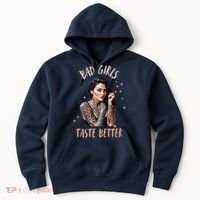 Bad Girl Taste Better Graphic Tattoo Hoodie thumb 0