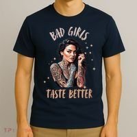 Bad Girl Taste Better Graphic Tattoo T-Shirt thumb 3