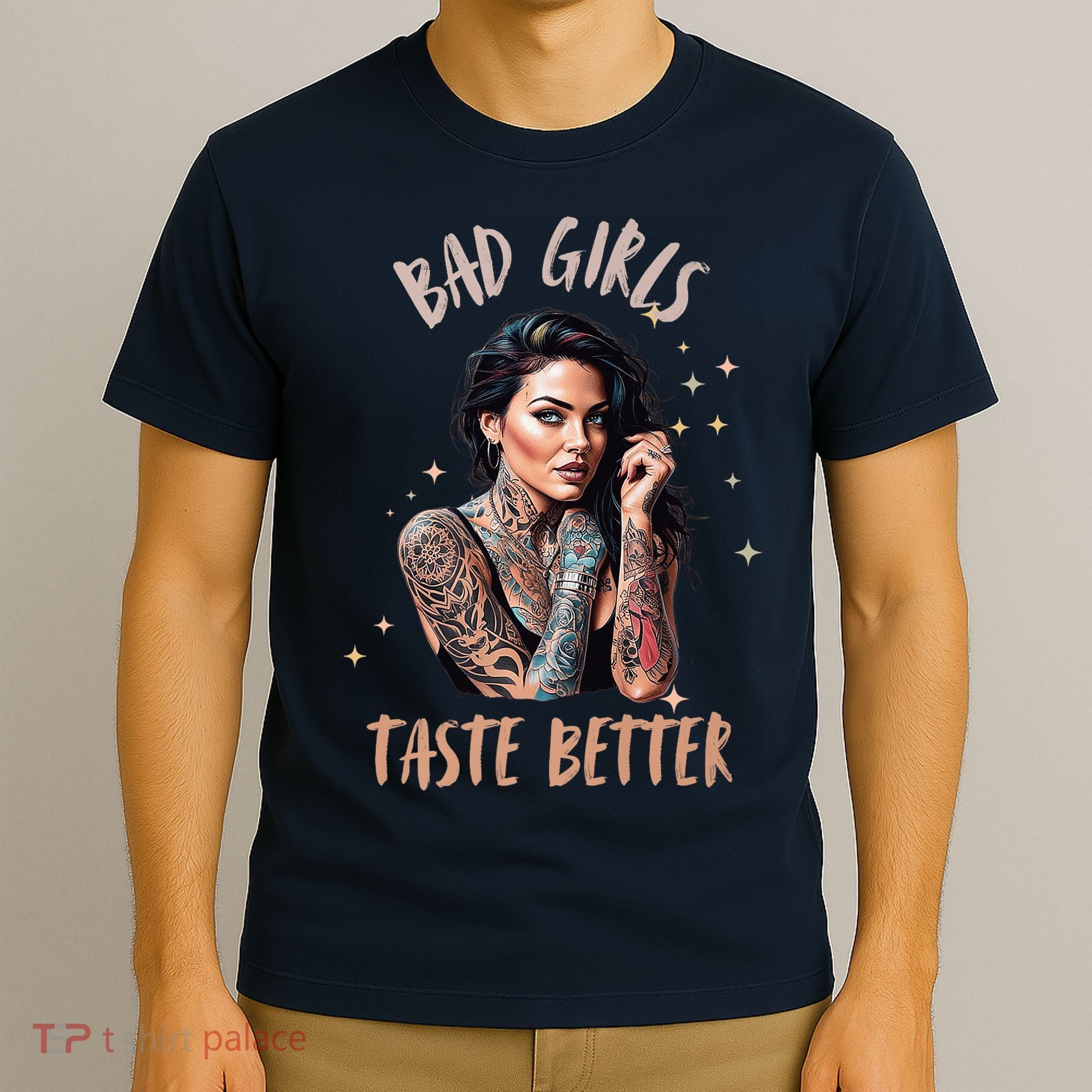 Bad Girl Taste Better Graphic Tattoo T-Shirt