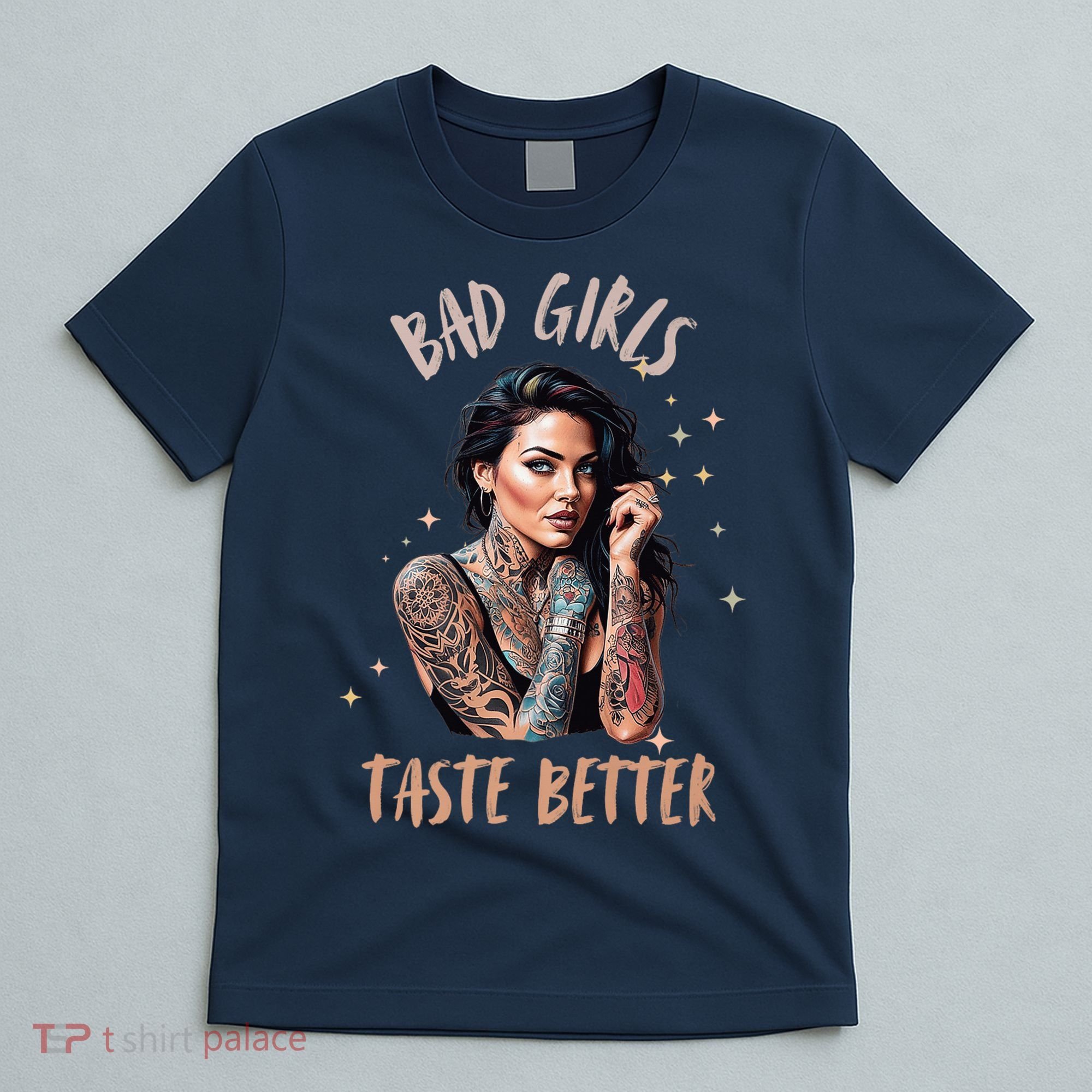 Bad Girl Taste Better Graphic Tattoo T-Shirt