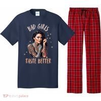 Bad Girl Taste Better Graphic Tattoo Pajama Set thumb 0