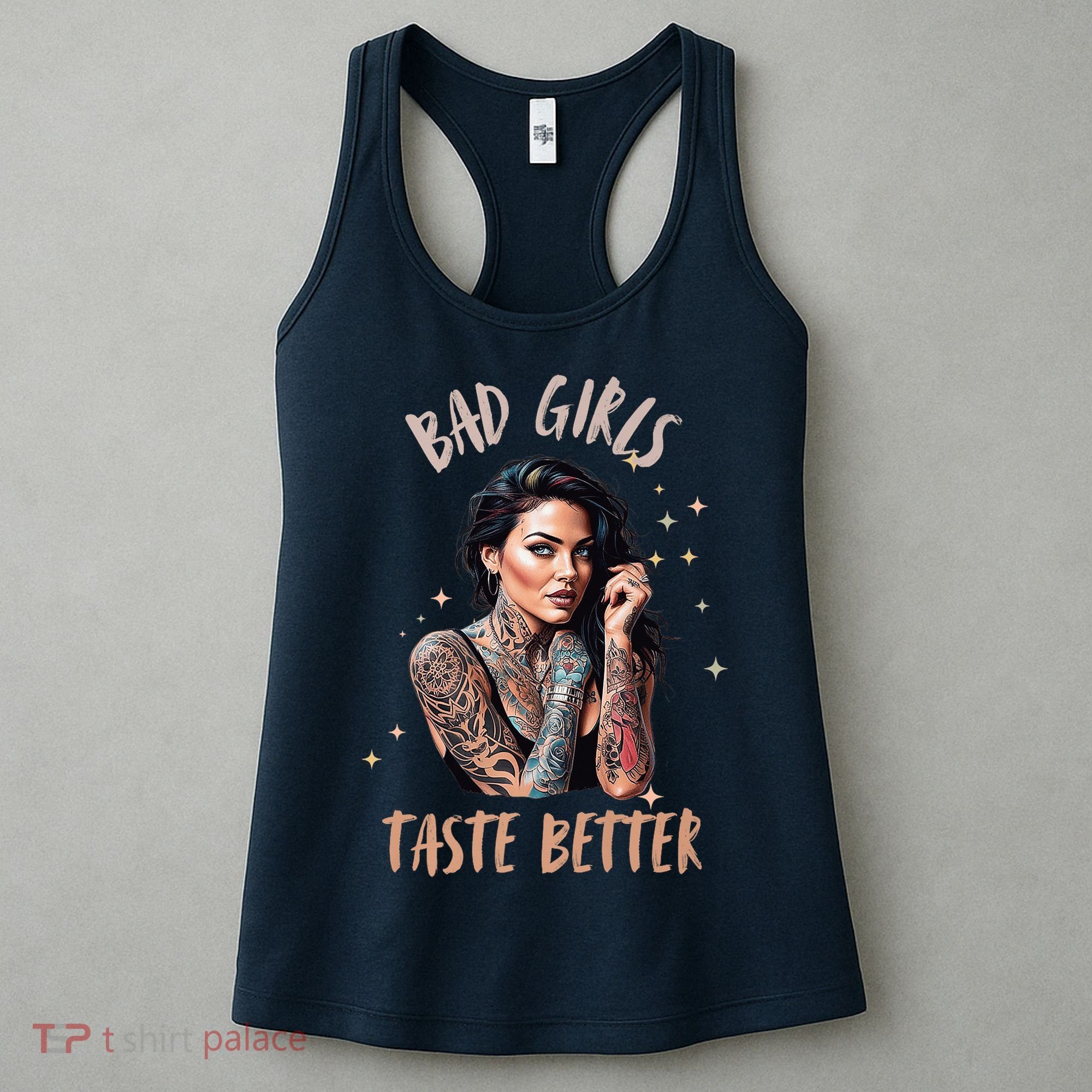 Bad Girl Taste Better Graphic Tattoo Women's Tank Top