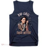 Bad Girl Taste Better Graphic Tattoo Tank Top thumb 0