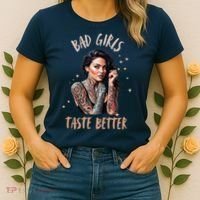 Bad Girl Taste Better Graphic Tattoo Women's T-Shirt thumb 2