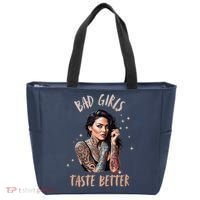 Bad Girl Taste Better Graphic Tattoo Tote Bag thumb 0
