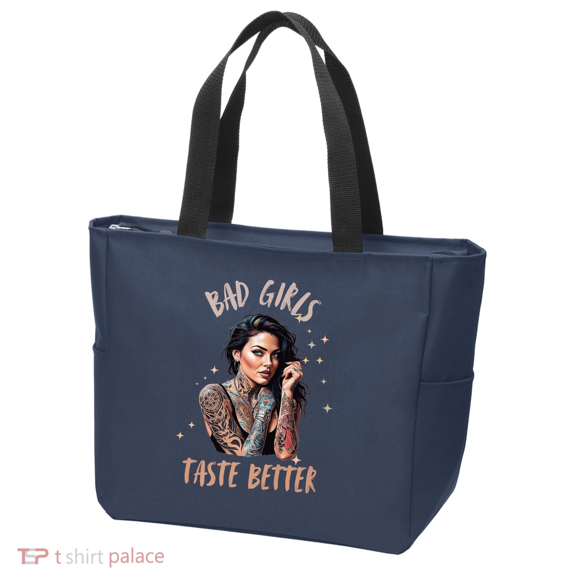 Bad Girl Taste Better Graphic Tattoo Tote Bag