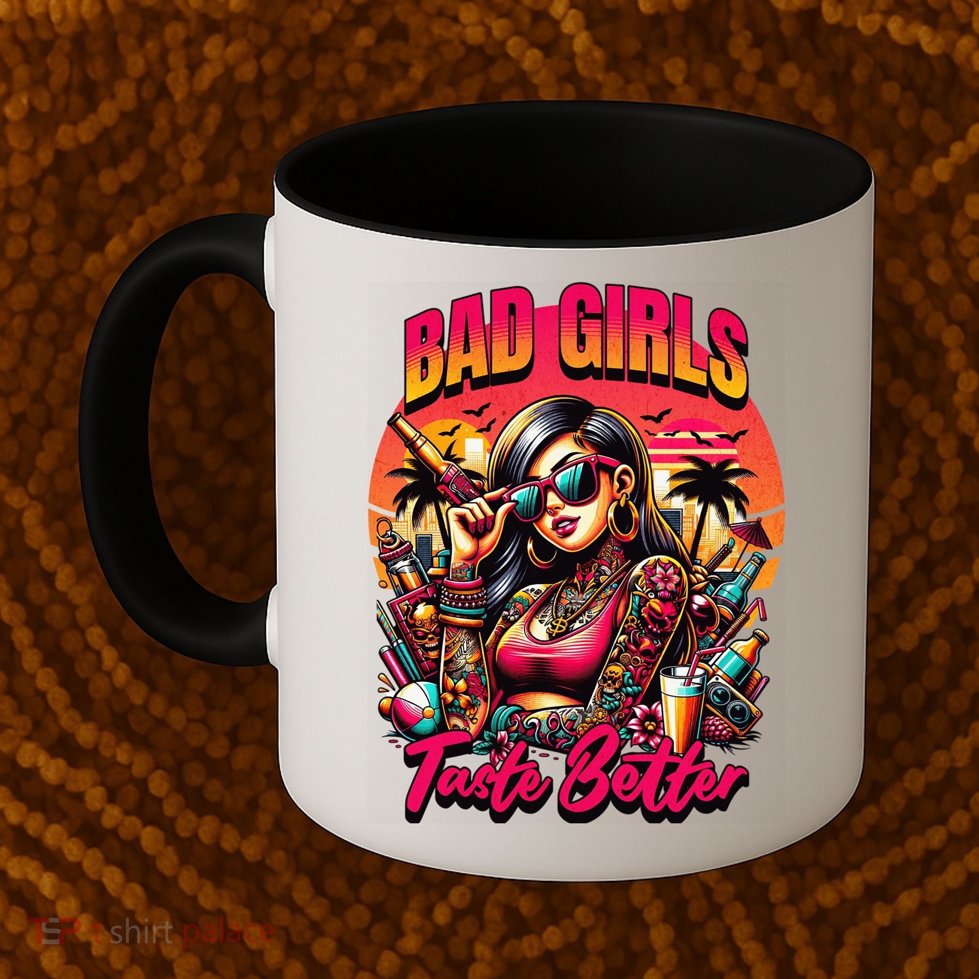Bad Girl Taste Better Graphic Tattoo Coffee Mug
