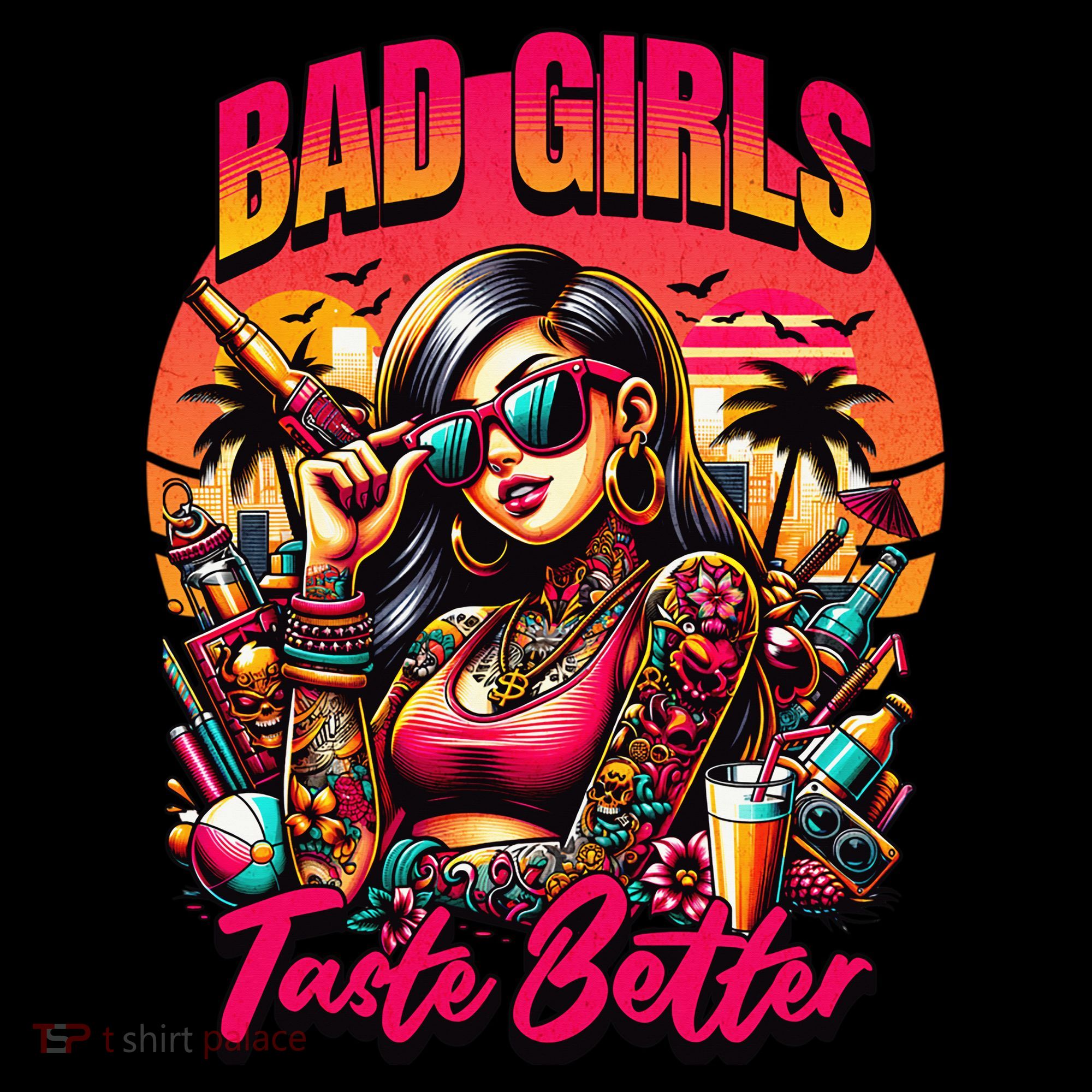 Bad Girl Taste Better Graphic Tattoo Coffee Mug