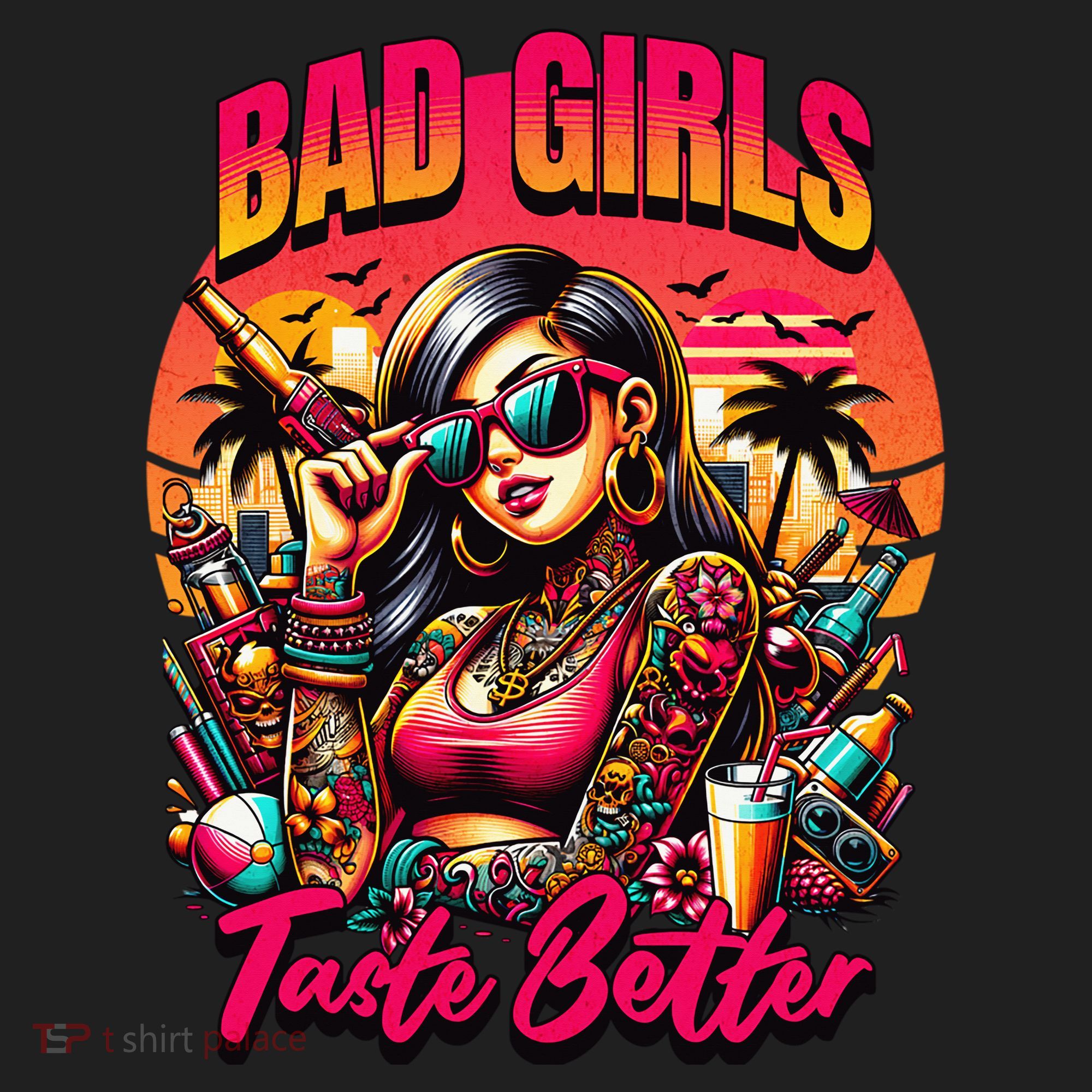 Bad Girl Taste Better Graphic Tattoo Tumbler