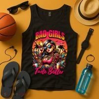 Bad Girl Taste Better Graphic Tattoo Tank Top thumb 4