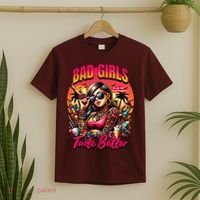Bad Girl Taste Better Graphic Tattoo T-Shirt thumb 2