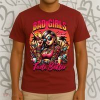 Bad Girl Taste Better Graphic Tattoo T-Shirt thumb 3