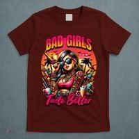 Bad Girl Taste Better Graphic Tattoo T-Shirt thumb 5