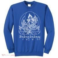 Buddha Green Tara Tra Tibetan Buddhism Vajrayana Meaningful Gift Sweatshirt thumb 0
