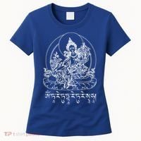 Buddha Green Tara Tra Tibetan Buddhism Vajrayana Meaningful Gift Women's T-Shirt thumb 0