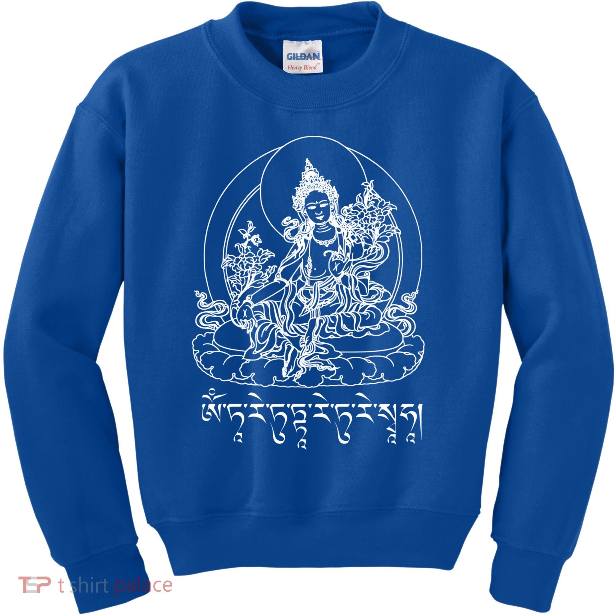 Buddha Green Tara Tra Tibetan Buddhism Vajrayana Meaningful Gift Kids Sweatshirt