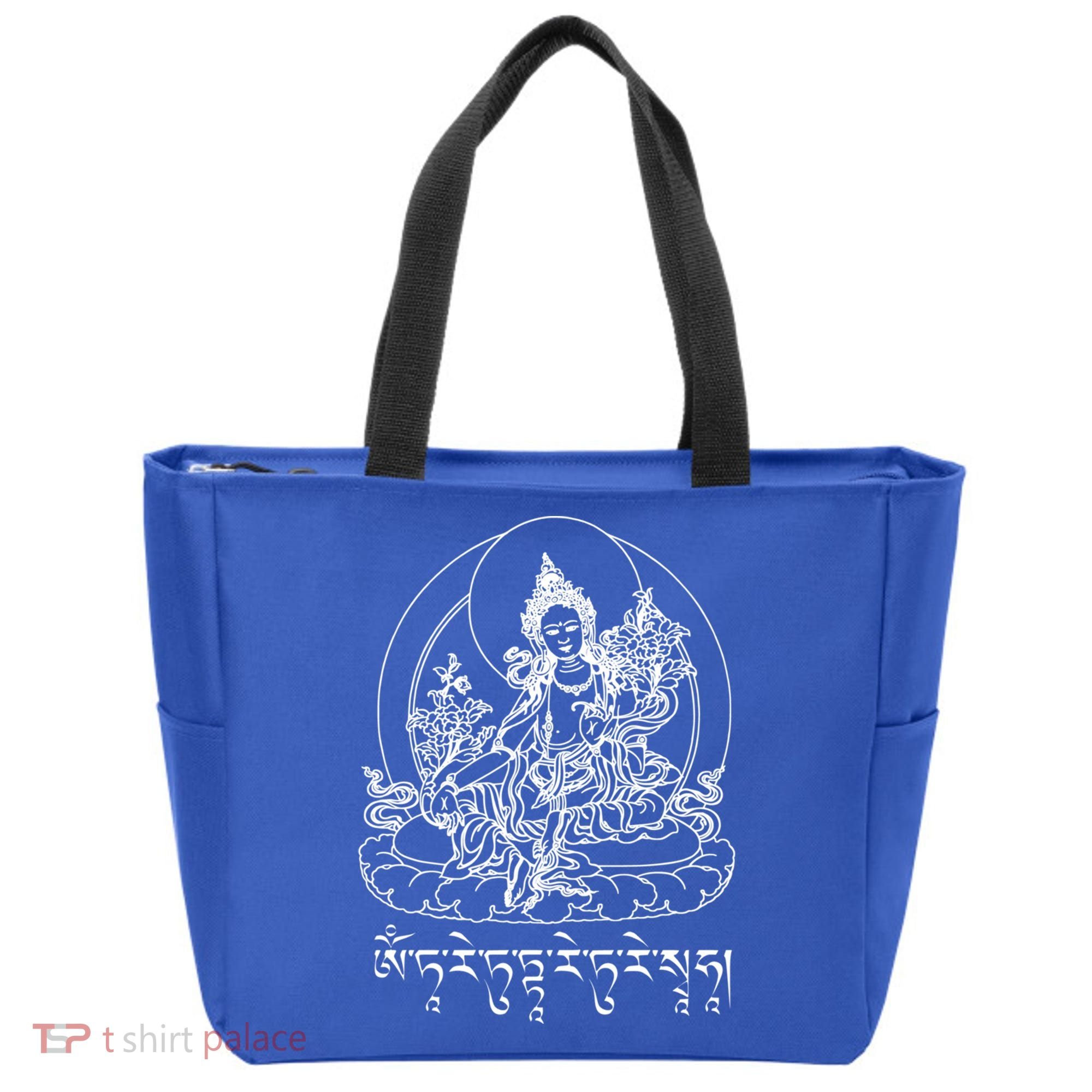 Buddha Green Tara Tra Tibetan Buddhism Vajrayana Meaningful Gift Tote Bag