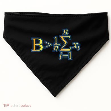 Be Greater Than Average Math Quotes USA-Made Doggie Bandana