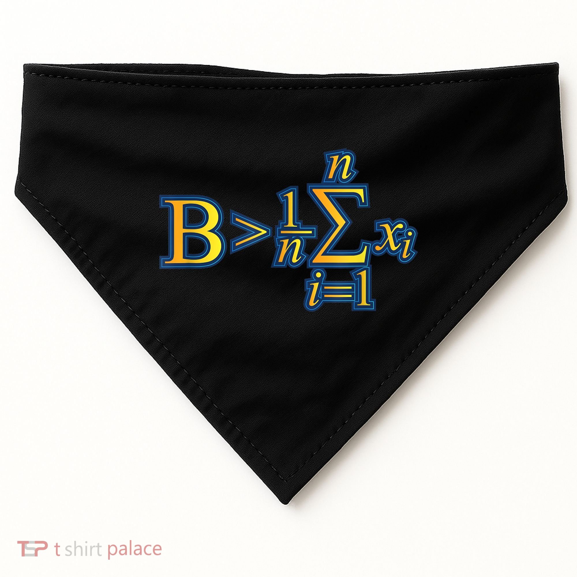 Be Greater Than Average Math Quotes USA-Made Doggie Bandana