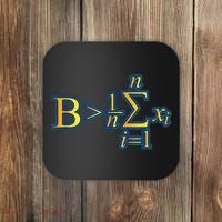 Be Greater Than Average Math Quotes Coaster thumb 0