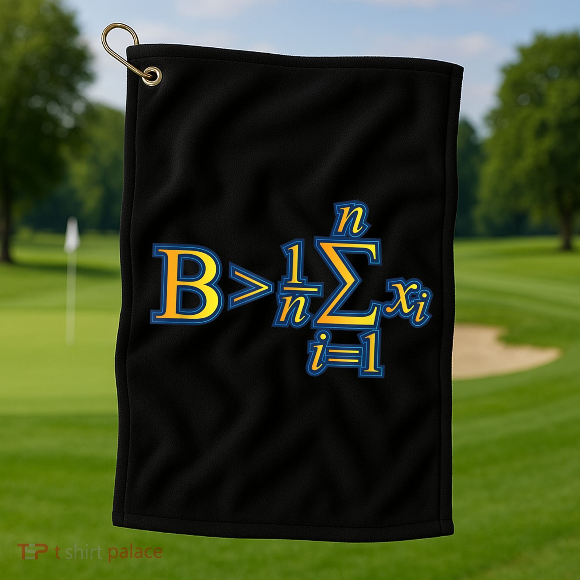Be Greater Than Average Math Quotes Golf Towel