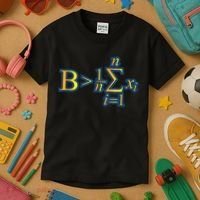 Be Greater Than Average Math Quotes Kids T-Shirt thumb 3