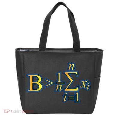 Be Greater Than Average Math Quotes Tote Bag
