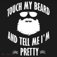 Bearded Gift Touch My Beard And Tell Me I'm Pretty Gift Bucket Hat thumb 4