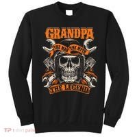 Biker Grandpa The Man The Myth The Legend Motorcycle Sweatshirt thumb 0