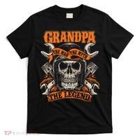 Biker Grandpa The Man The Myth The Legend Motorcycle T-Shirt thumb 0
