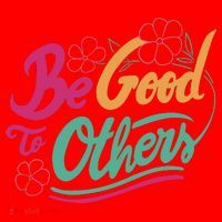 Be Good To Others Floral Santa Hat thumb 1