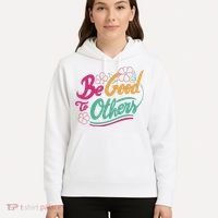 Be Good To Others Floral Hoodie thumb 5
