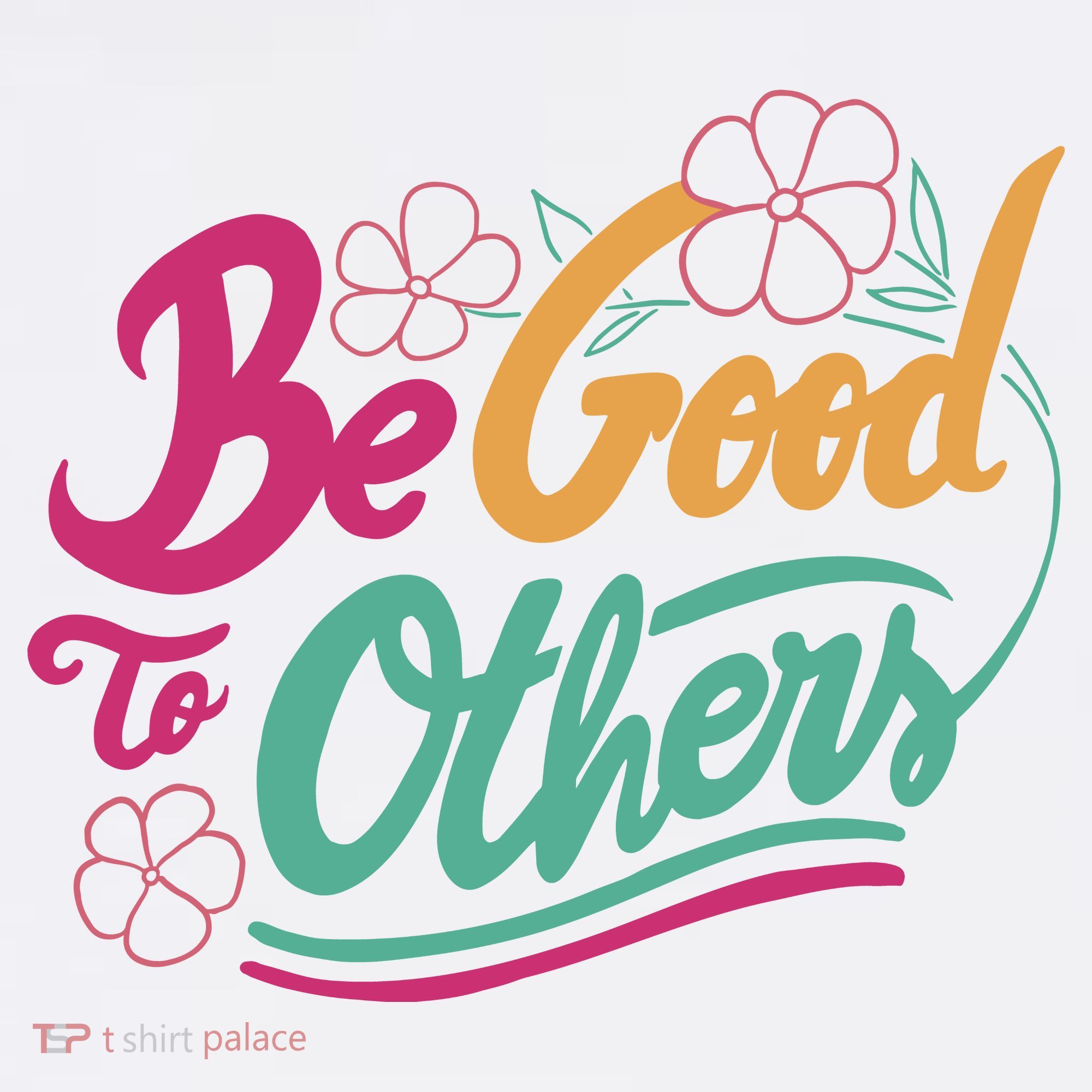 Be Good To Others Floral Beanie
