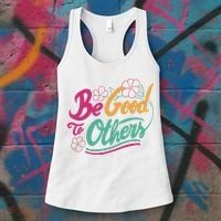 Be Good To Others Floral Women's Tank Top thumb 3