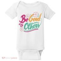 Be Good To Others Floral Baby Bodysuit thumb 0
