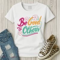 Be Good To Others Floral Women's T-Shirt thumb 3