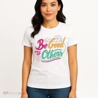 Be Good To Others Floral Women's T-Shirt thumb 4