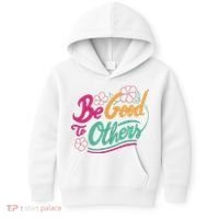 Be Good To Others Floral Kids Hoodie thumb 0
