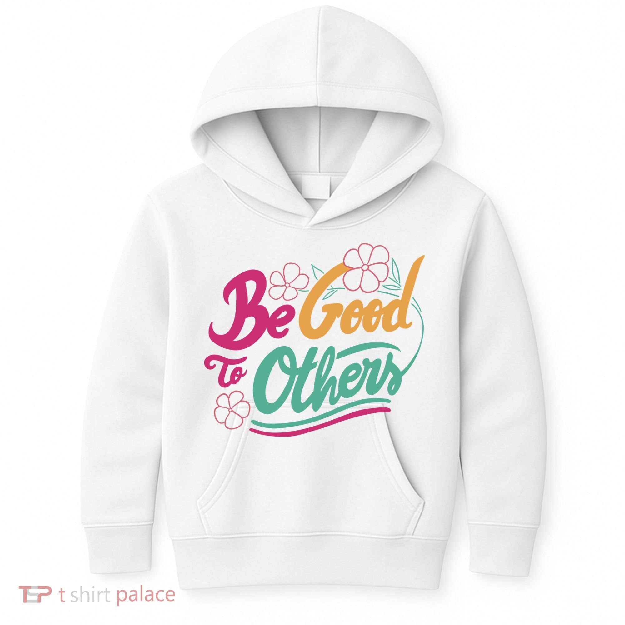 Be Good To Others Floral Kids Hoodie