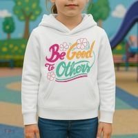 Be Good To Others Floral Kids Hoodie thumb 3