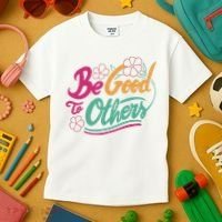 Be Good To Others Floral Kids T-Shirt thumb 3