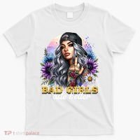 Bad G.irls Taste Better Sunflowers Funny Sarcastic Humor T-Shirt thumb 0