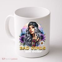 Bad G.irls Taste Better Sunflowers Funny Sarcastic Humor Coffee Mug thumb 0