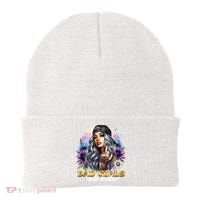 Bad G.irls Taste Better Sunflowers Funny Sarcastic Humor Beanie thumb 0