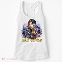 Bad G.irls Taste Better Sunflowers Funny Sarcastic Humor Women's Tank Top thumb 0