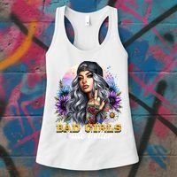 Bad G.irls Taste Better Sunflowers Funny Sarcastic Humor Women's Tank Top thumb 3