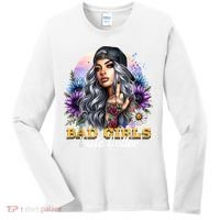 Bad G.irls Taste Better Sunflowers Funny Sarcastic Humor Women's Long Sleeve Shirt thumb 0