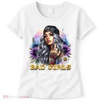 Bad G.irls Taste Better Sunflowers Funny Sarcastic Humor Women's T-Shirt thumb 0
